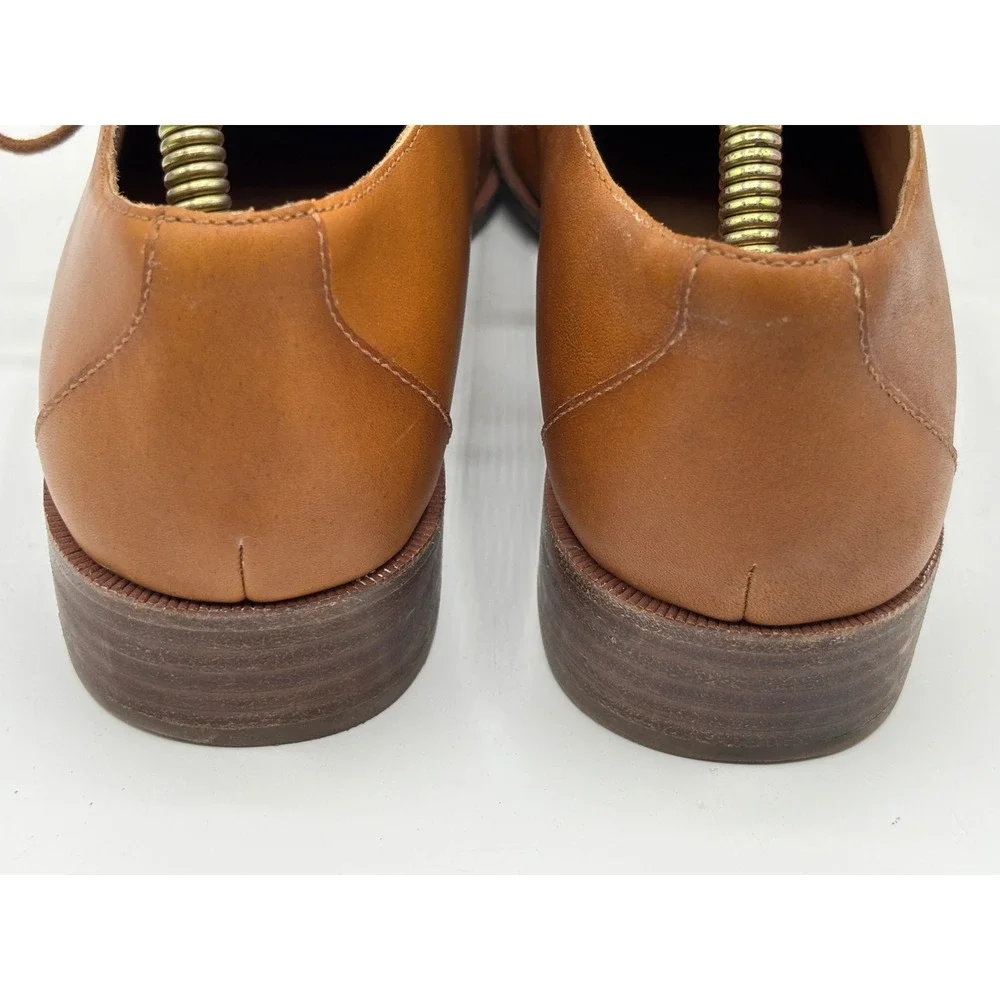 Madewell Men's Cognac Leather Derby Oxford Lace-Up Shoes Leather Size 9